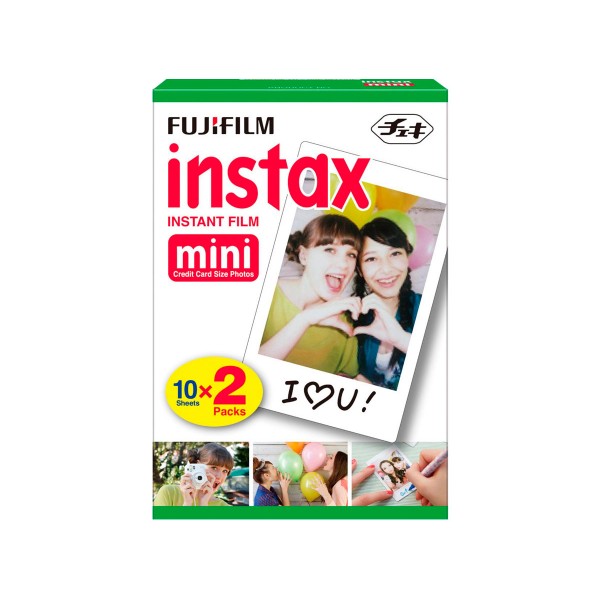 Fujifilm instax mini 2x10 unidades película fotográfica instantánea