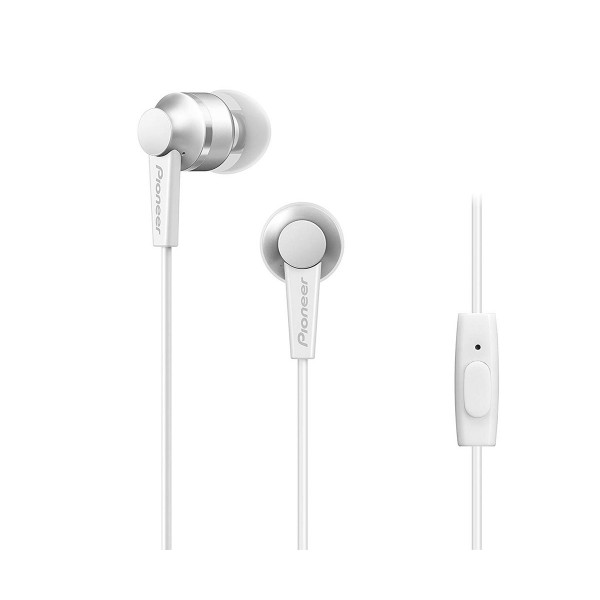 Pioneer se-c3t blanco auriculares con micrófono diseño acabado en aluminio alta calidad