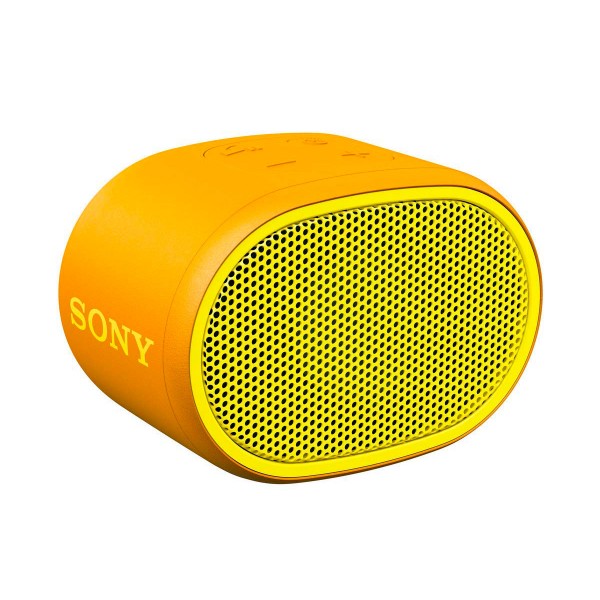Sony srs-xb01 amarillo altavoz inalámbrico bluetooth aux micrófono extra bass y resistente al agua