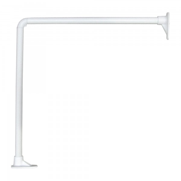 Barra baño curva blanca  80 x 80  cm.