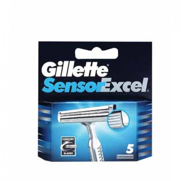 Gillette Sensor Excel Cuchillas de Recambio Para Maquinilla de Afeitar 5 unidades