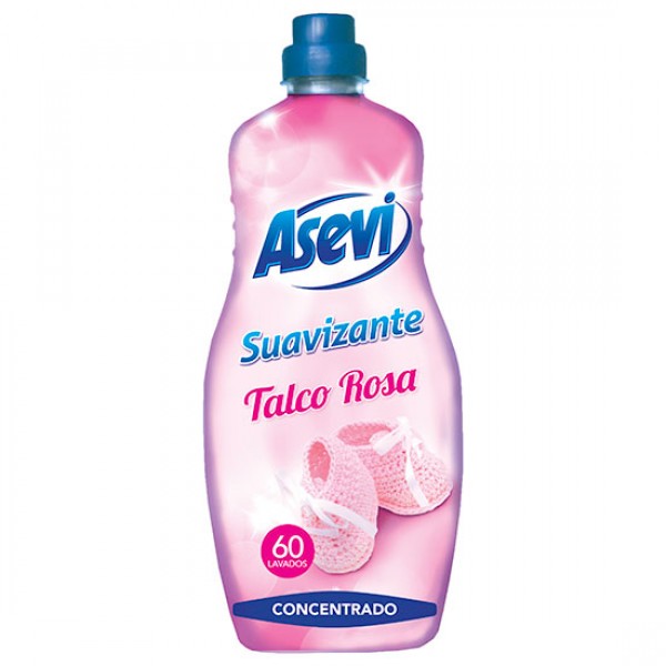 Asevi Talco Rosa Suavizante ropa concentrado 60 lavados