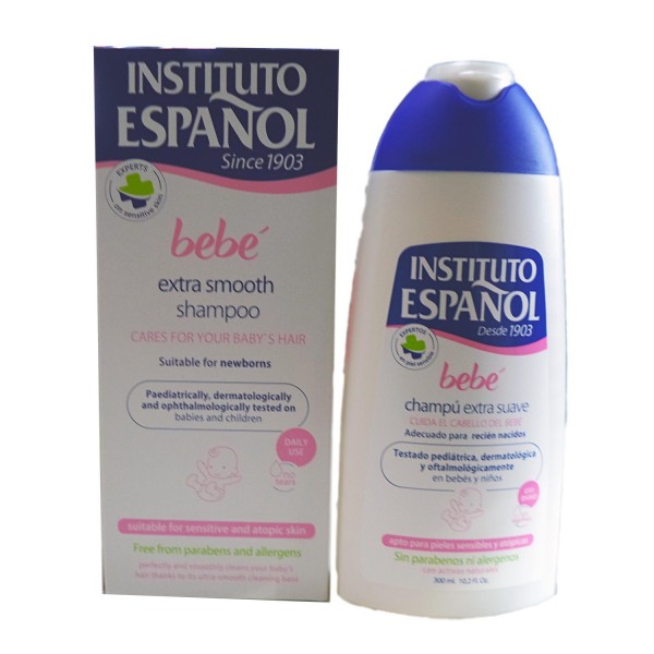 Instituto Español Bebé champú suave recién nacido 300ml Instituto Español Bebé champú suave recién nacido 300ml