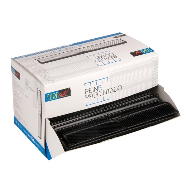 Eurostil dispensador peines peluquería corte pelo un uso 100uds