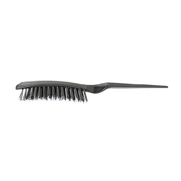 Eurostil cepillo curvo crepar cabello cerdas nylon negro