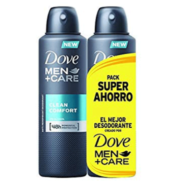 Dove Men +Care Clean Comfort desodorante 48h hombre antitranspirante spray 2 x 200 ml