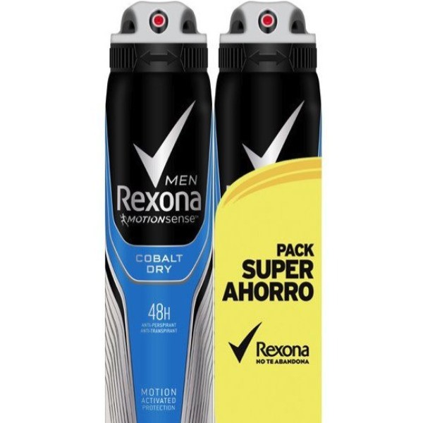 Rexona Men Cobalt Dry desodorante 48h spray 2 x 200 ml