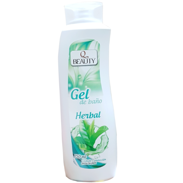 Q Beauty Herbal gel de ducha y gel de baño hidratante 750ml