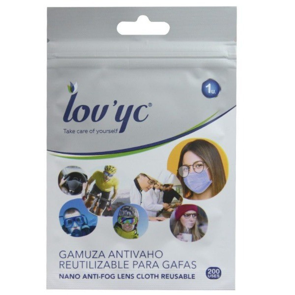 Toallita Lov'yc gamuza antivaho para gafas 200 usos 1 Unidad