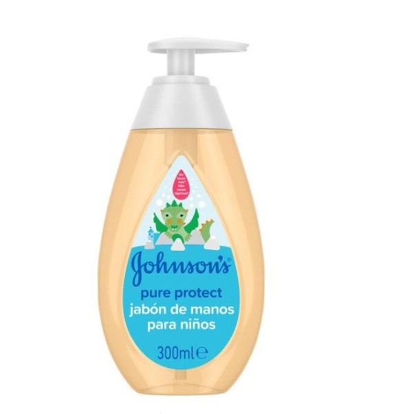 Johnson's Baby Pure Protect jabón hipoalergénico de manos Infantil 300 ml