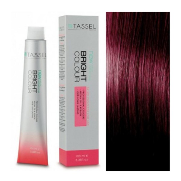 Tassel tinte cabello profesional crema oxidación púrpura 100ml