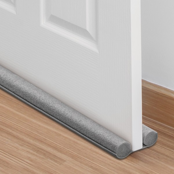 Compact Fix Burlete doble gris bajo puerta 1m x 25mm  1 Unidad