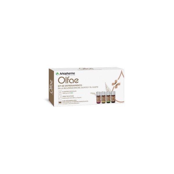 Arkopharma Olfae Aceites Esenciales recuperación olfato y gusto kit 4 frascos 10 ml