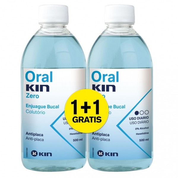 Oralkin Zero Enjuague Bucal 2x500 ml Promo
