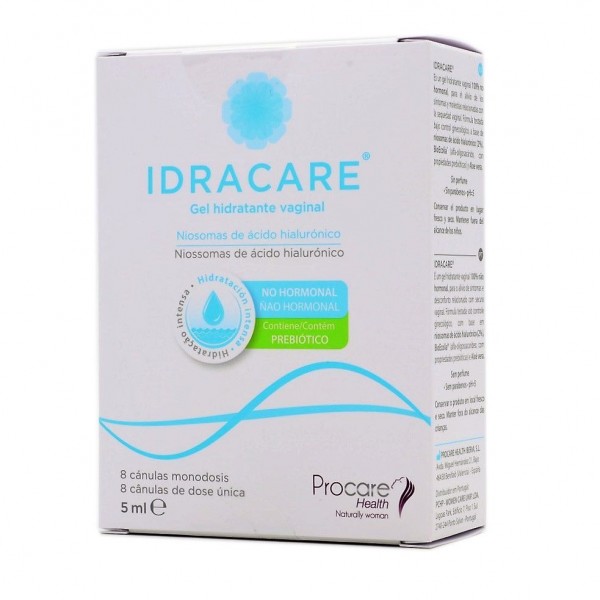 Idracare Gel Hidratante Vaginal 8 Canulas Monodosis 5 ml