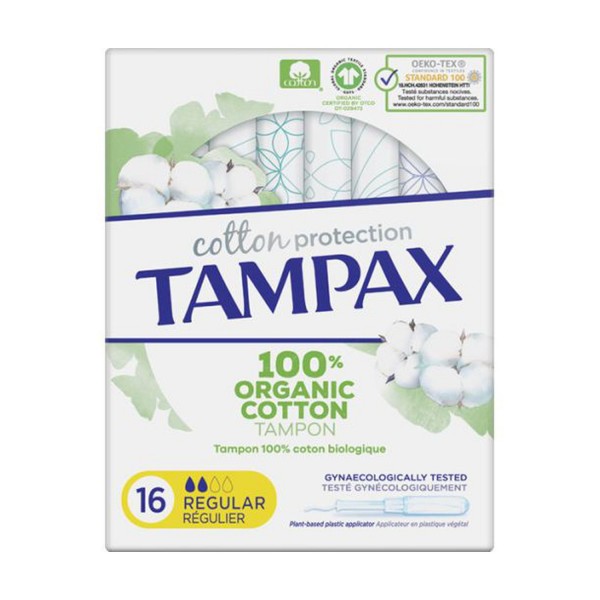 Tampax Tampones Cotton Protection Regular 16 unidades