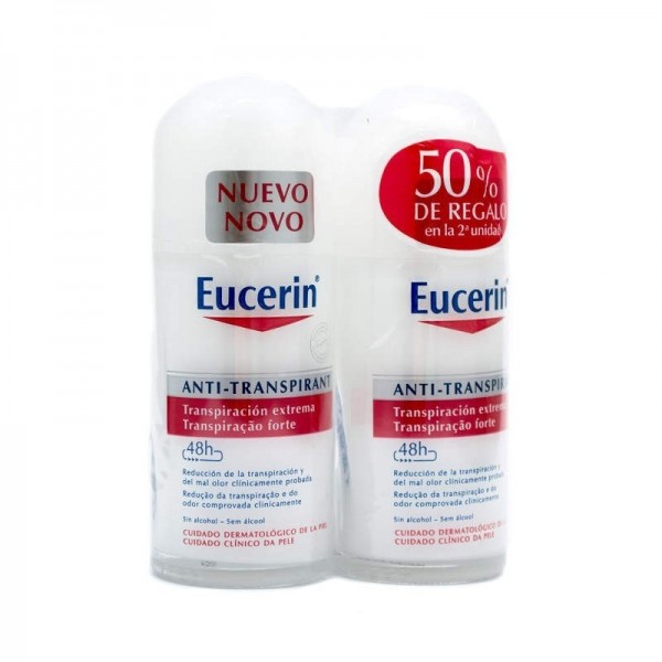 Eucerin desodorante 48h antitranspirante sin alcohol 2x50ml