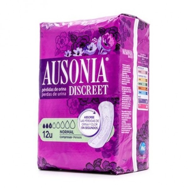 Ausonia Discreet Normal compresas incontinencia urinaria 12 Unidades