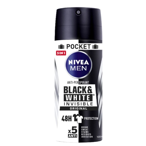 Nivea Men Invisible Black & White desodorante spray 100 ml