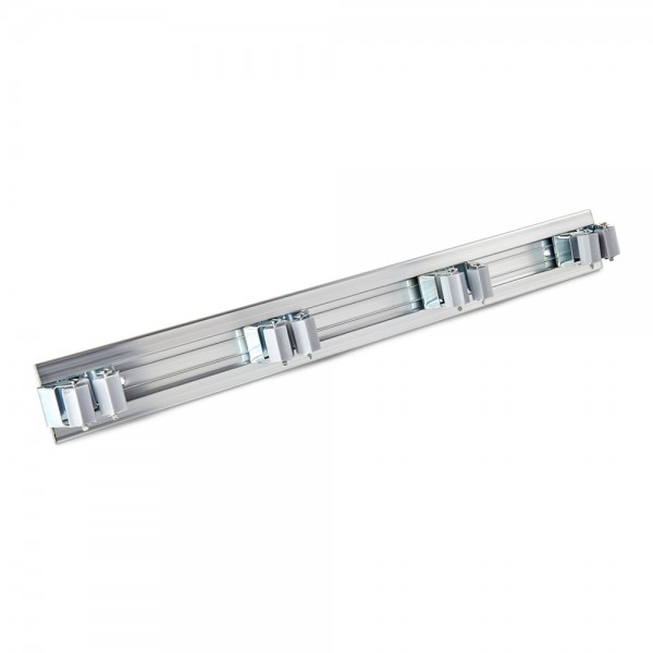 Colgador de aluminio para 4 herramientas 48x5,5x1cm