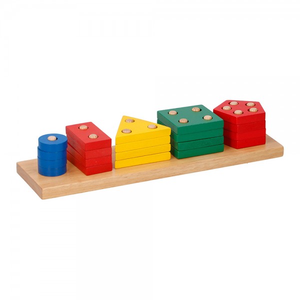 Juegos de bloques de construccion de madera 20 piezas