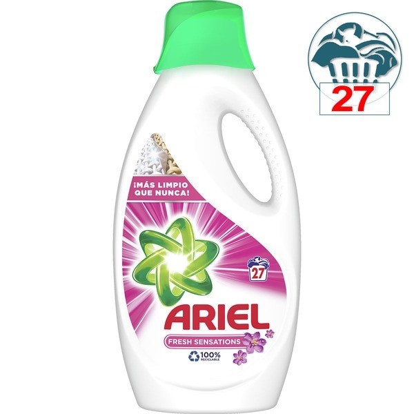 Ariel Fresh Sensations detergente ropa gel líquido 27 lavados