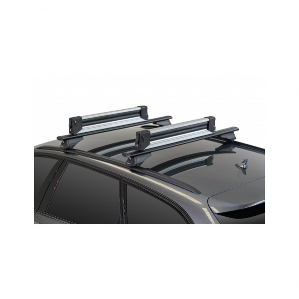 Menabo Yelo Barras porta esquís coche para 6 pares de esquís o 4 snowboards