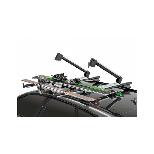 Menabo Yelo Barras porta esquís coche para 6 pares de esquís o 4 snowboards