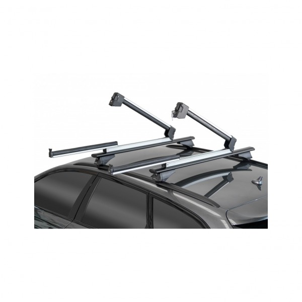 Menabo Yelo Barras porta esquís coche para 6 pares de esquís o 4 snowboards