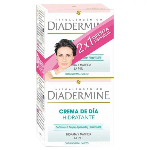 Diadermine Crema Facial de Día Hidratante Matificante 2 x 50ml