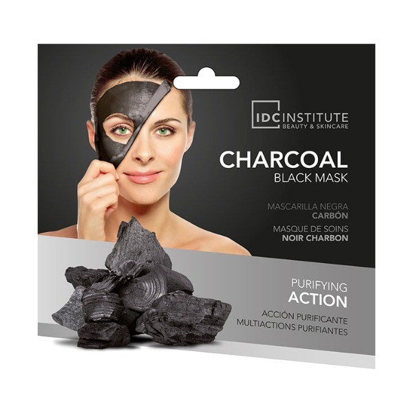 IDC Mascarilla facial purificante negra Carbón 1 Unidad