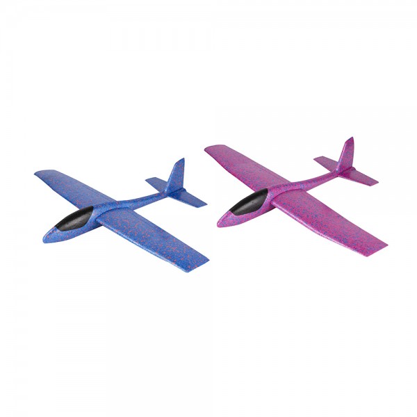 Avion planeador de porexpan 84x66x14cm colores surtidos