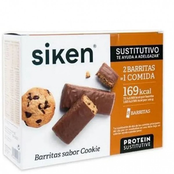 Siken Proteina&fibra Barritas Cookie 8 Uds