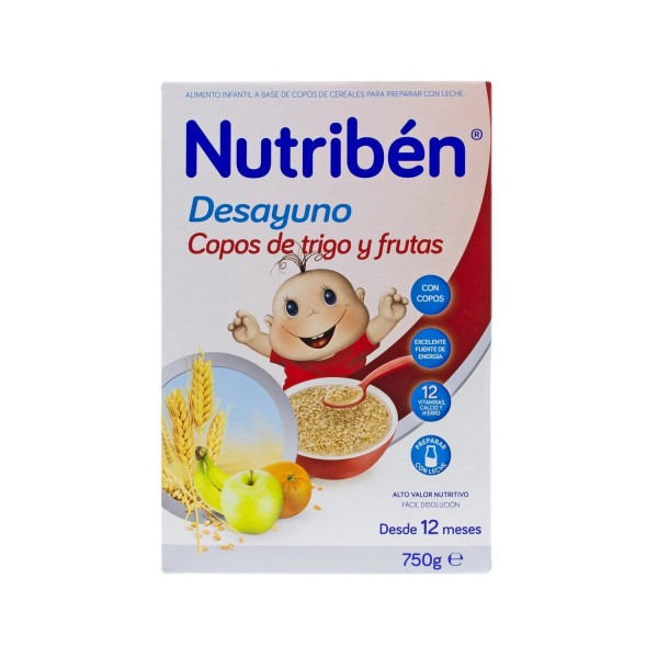 Nutriben Desayuno Copos Trigo Y Frutas 12m 750 g