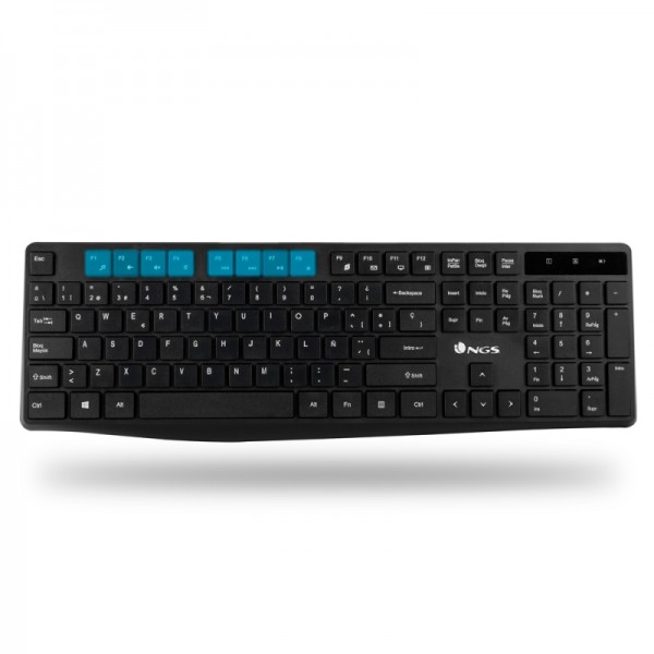 Ngs kit teclado + ratón inalambricos 2,4ghz / tecl