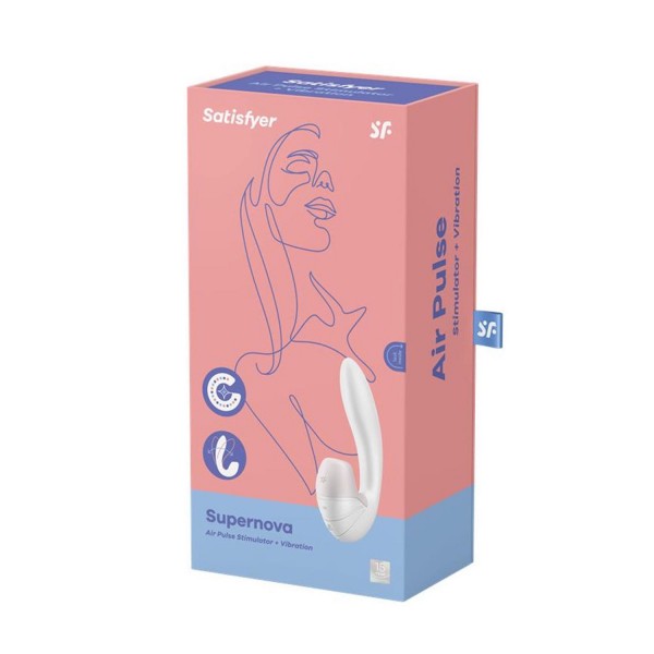 Satisfyer Supernova blanco vibrador Air Pulse estimulador