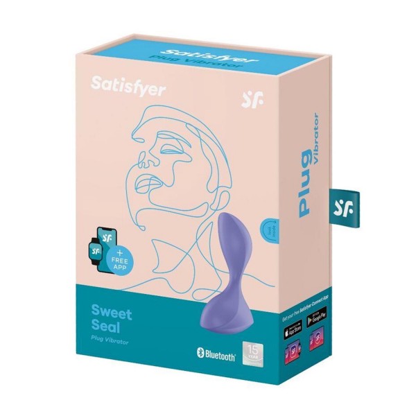 Satisfyer Sweet Seal Plug lila vibrador anal consolador