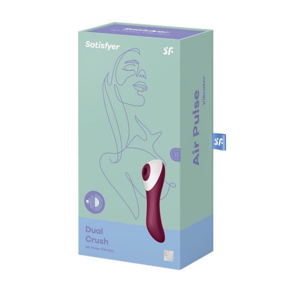 Satisfyer Dual Crush vibrador Air Pulse consolador