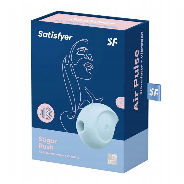 Satisfyer Sugar Rush azul vibrador Air Pulse estimulador