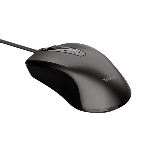 Trust basic mouse black / ratón con cable óptico