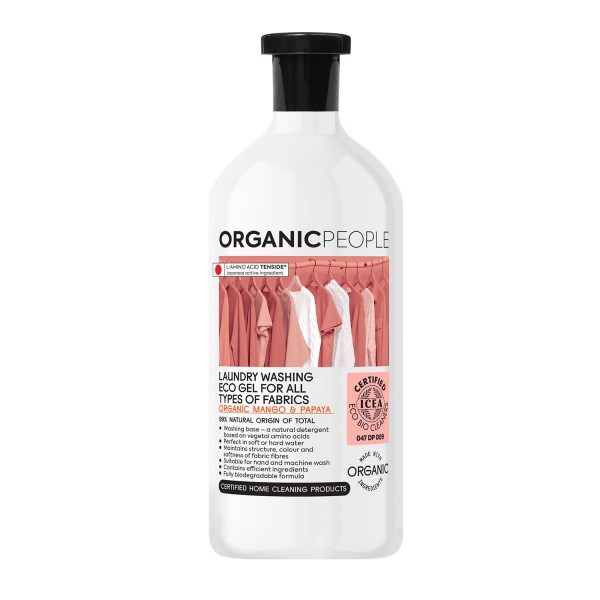 Organic People Mango gel detergente ropa ecológico 1000ml