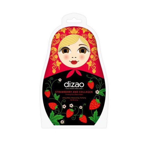 Dizao strawberry and collagen bubble face mask 25gr.