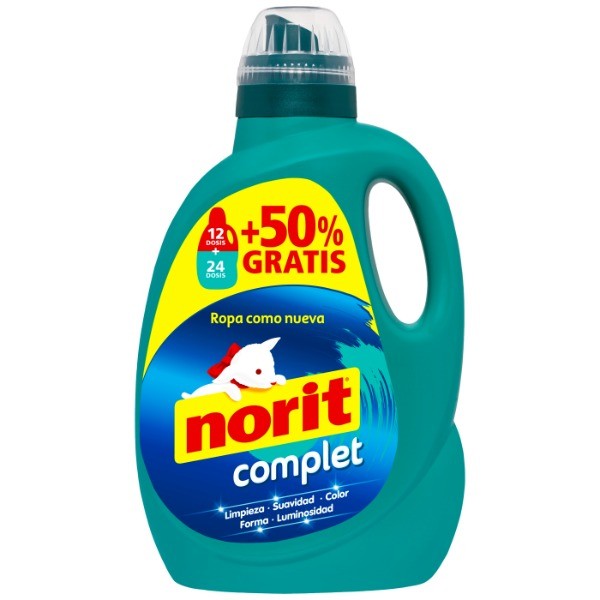 Norit Complet Diario detergente líquido ropa 36 lavados