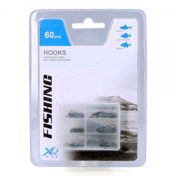 Set de anzuelos para pesca 60 unid. Set de anzuelos para pesca 60 unid.