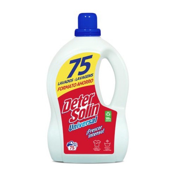 Detersolin Universal detergente líquido ropa 75 lavados