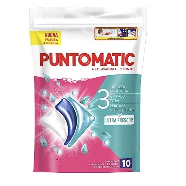 Puntomatic detergente cápsulas Ropa Blanca y Color 12 lavados