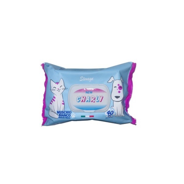 Stenago Charly toallitas húmedas perfumadas mascotas 40uds