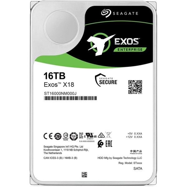 Seagate exos x18  st16000nm000j 16tb 3.5"