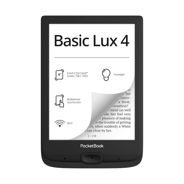Pocketbook basic lux 4 black / lector de libros electrónicos 6" 8gb