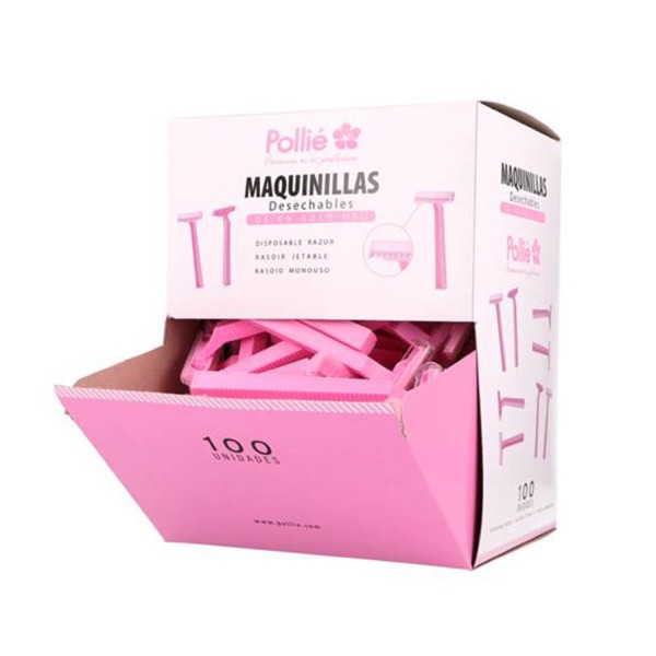 Eurostil Pollié maquinillas afeitado corporal desechables 100uds